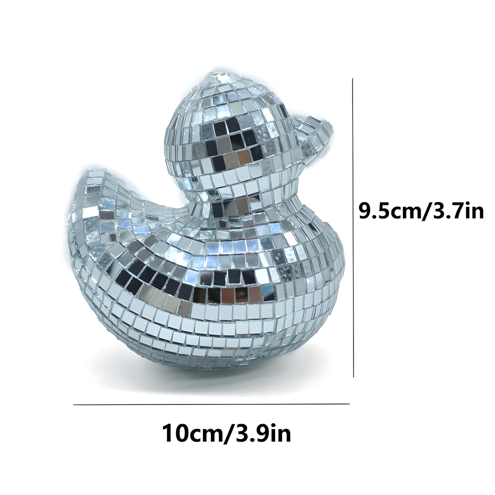 Charmanter Enten Spiegel Disco Ball - Handgemachte Dekorative Ornament für Trendige Schlafzimmer und Stilvolle Tischoberflächen