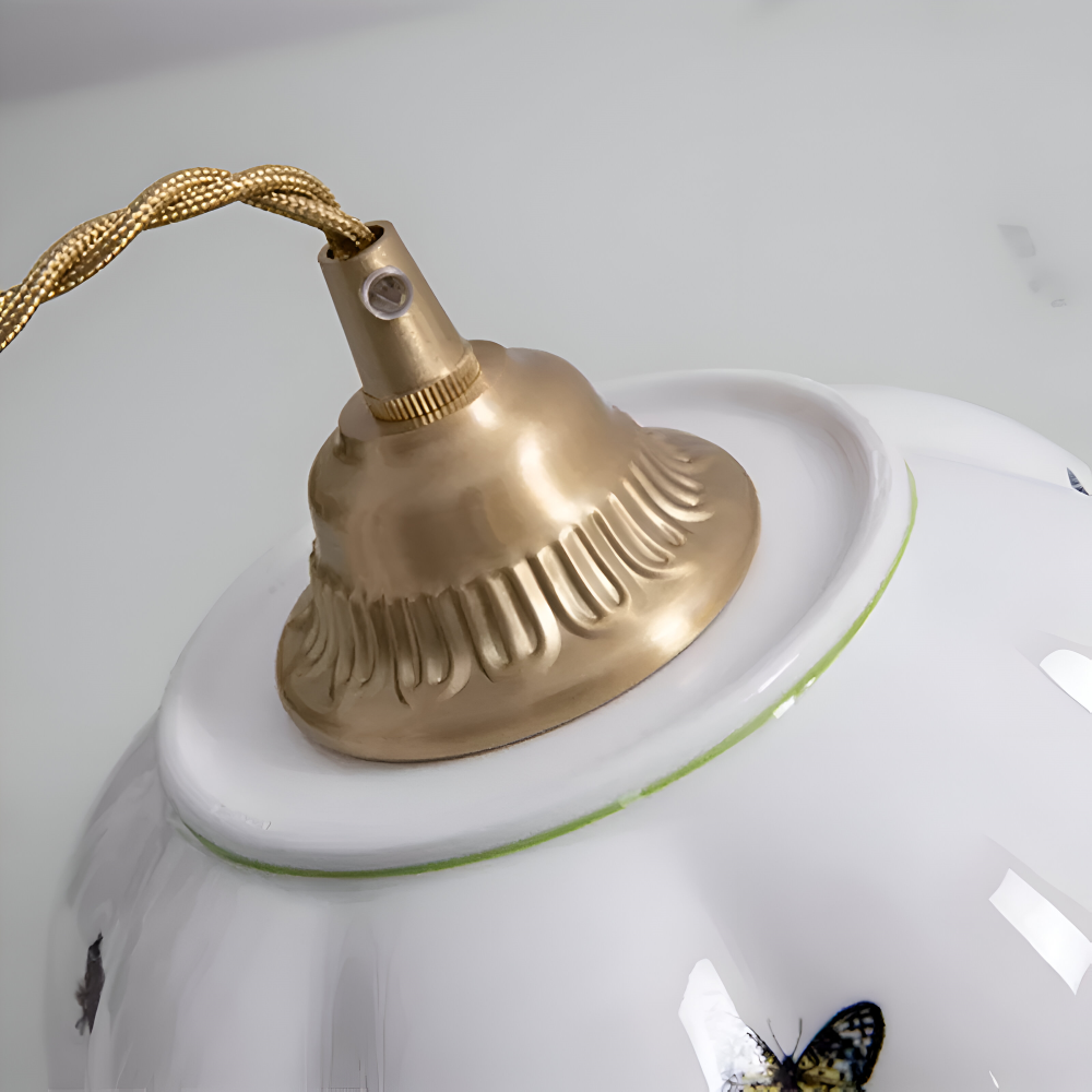 ChicBliss Pendelleuchte - Charmanter Schmetterling Keramik LED Hängelampe