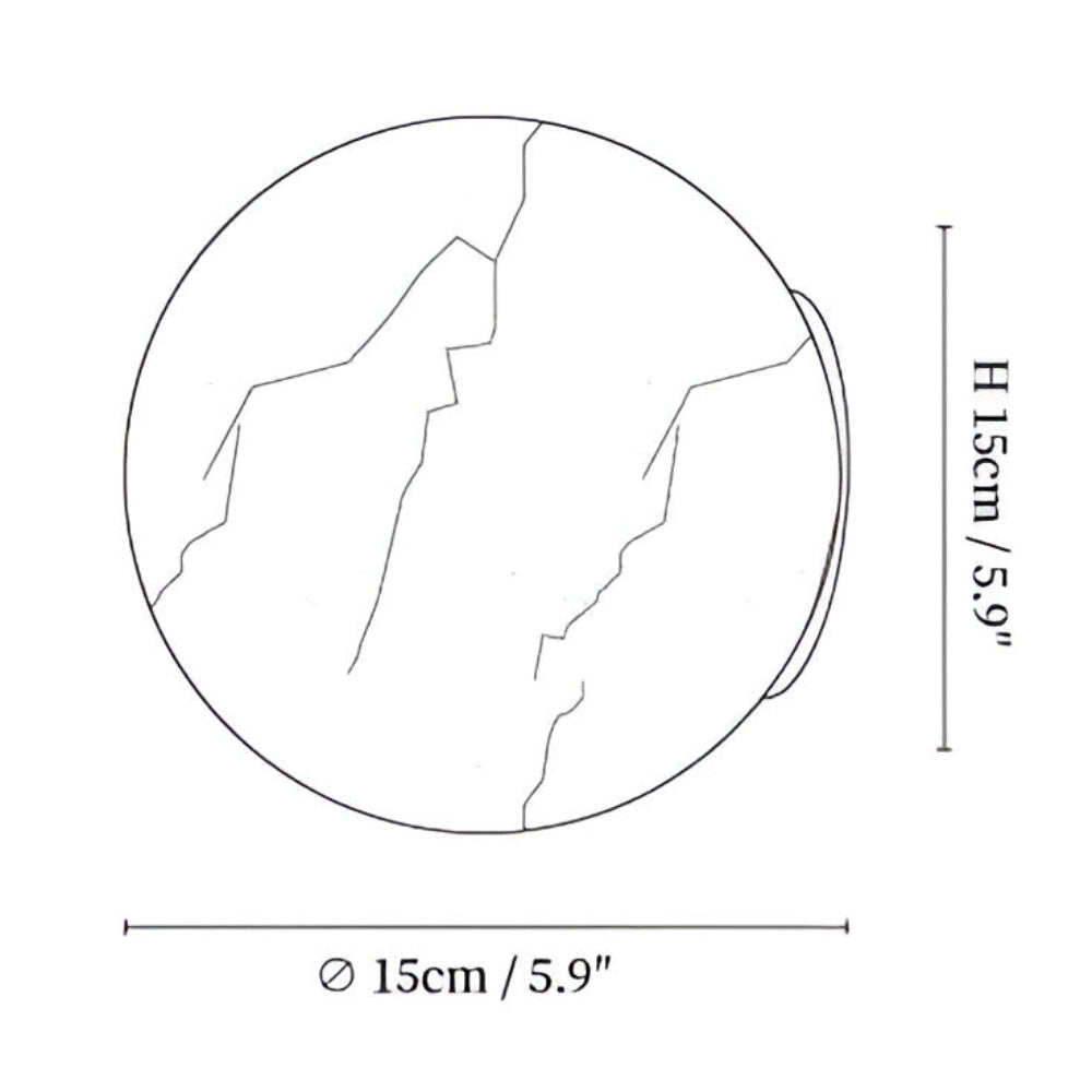 Schicke Marmor-Wandleuchte für Sanfte Beleuchtung - Zeitloses Wohnaccessoire