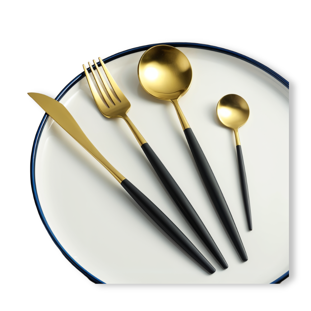 ChicMatte Besteck-Set - 4-teilig, Mehrfarbig aus Edelstahl