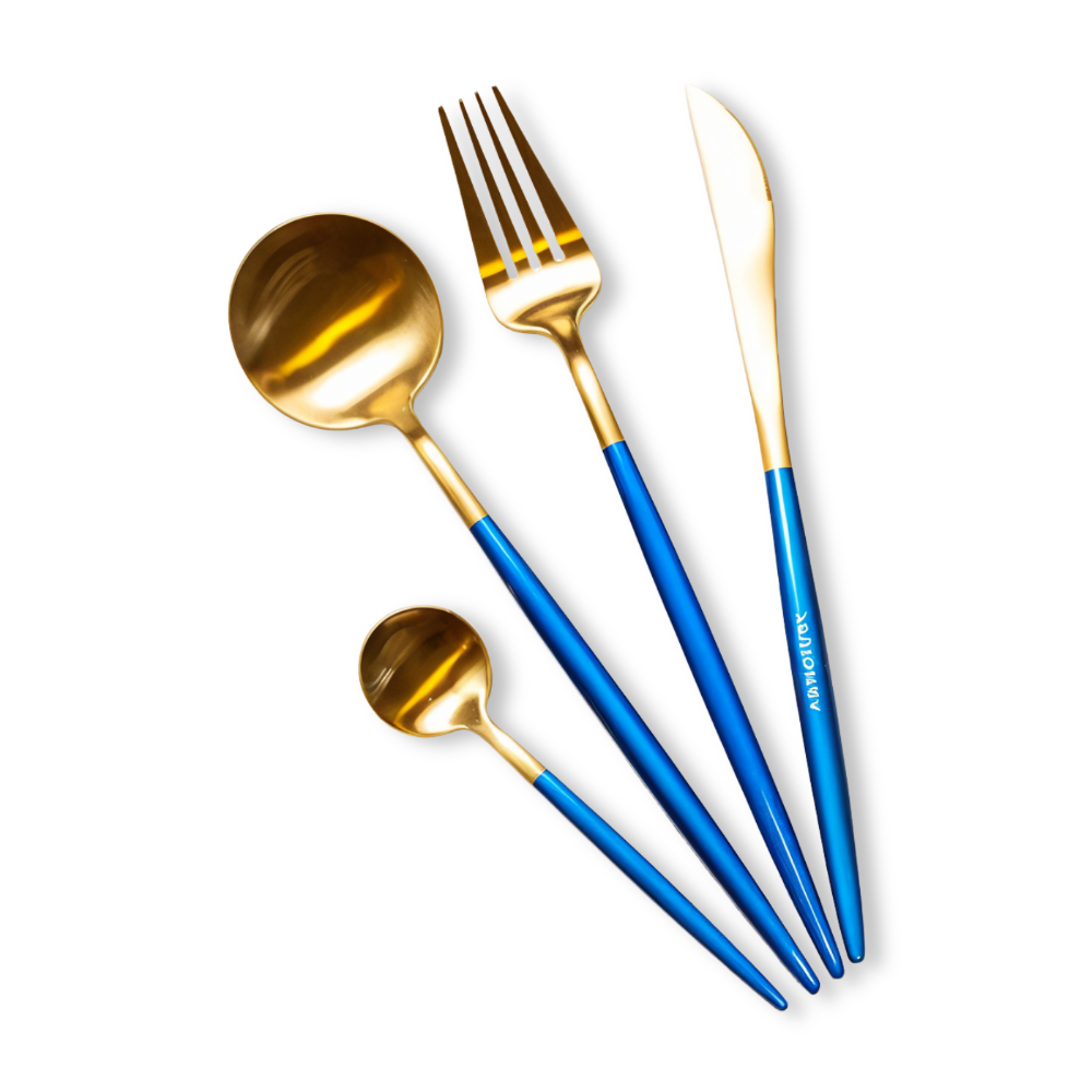 ChicMatte Besteck-Set - 4-teilig, Mehrfarbig aus Edelstahl