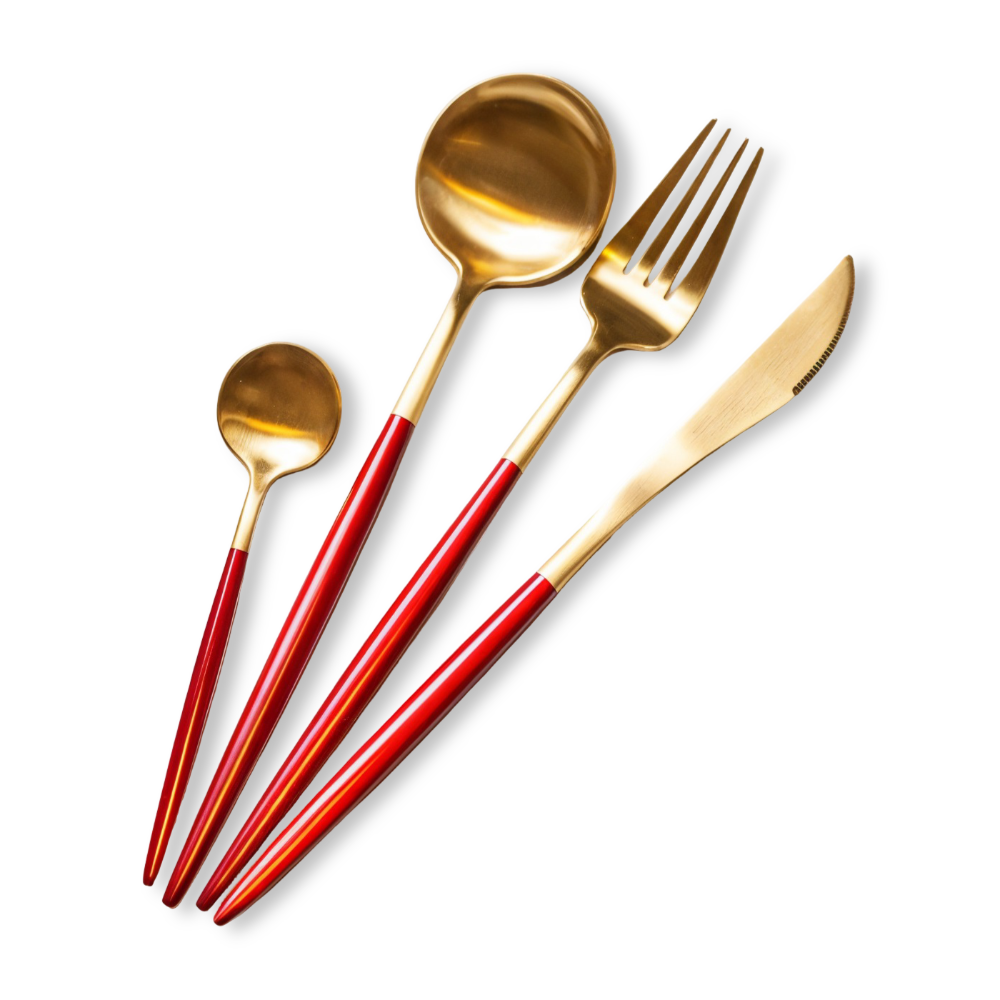 ChicMatte Besteck-Set - 4-teilig, Mehrfarbig aus Edelstahl