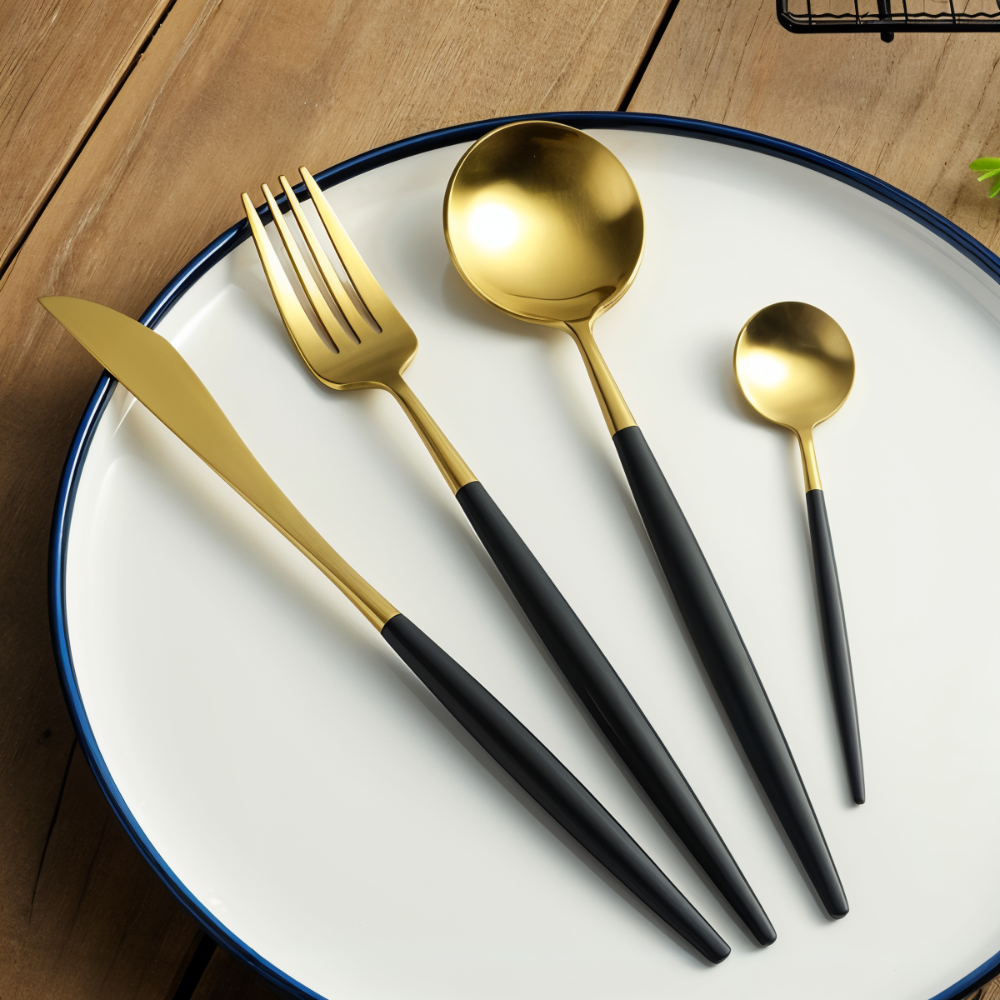 ChicMatte Besteck-Set - 4-teilig, Mehrfarbig aus Edelstahl