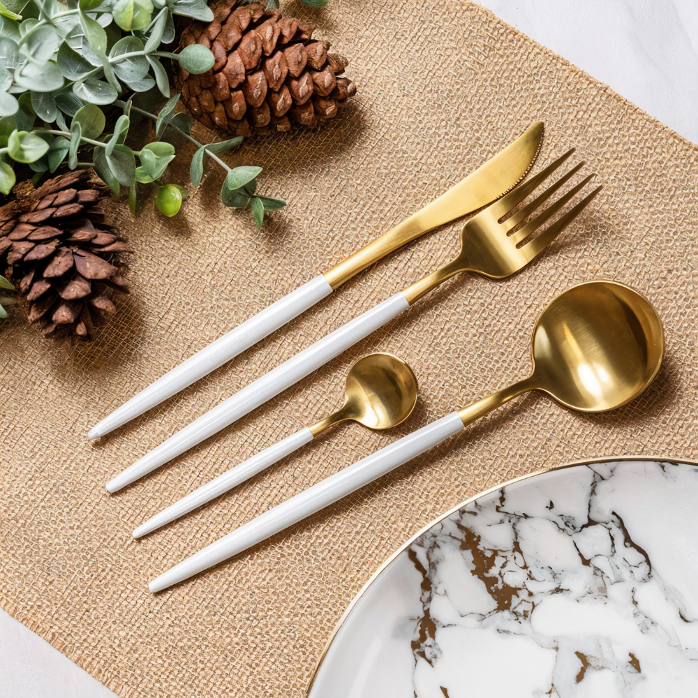 ChicMatte Besteck-Set - 4-teilig, Mehrfarbig aus Edelstahl