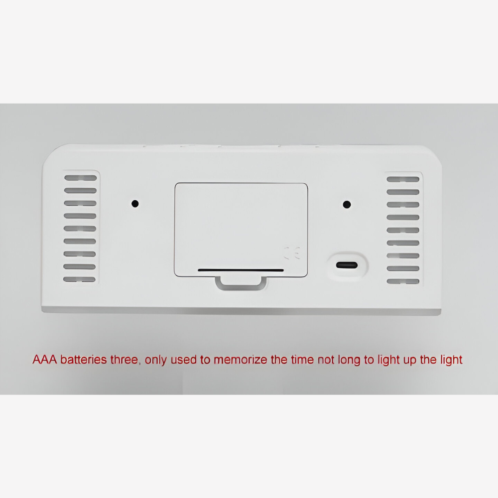 Schicker Silent LED Wecker mit Licht - Minimalistischer Digital Wecker für Zuhause, Büro, Schlafzimmer