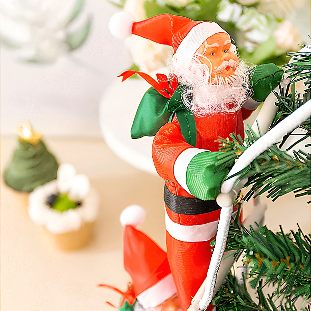 Clamber Santa - Festlicher Weihnachtsmann Kletterleiter Hängendes Ornament