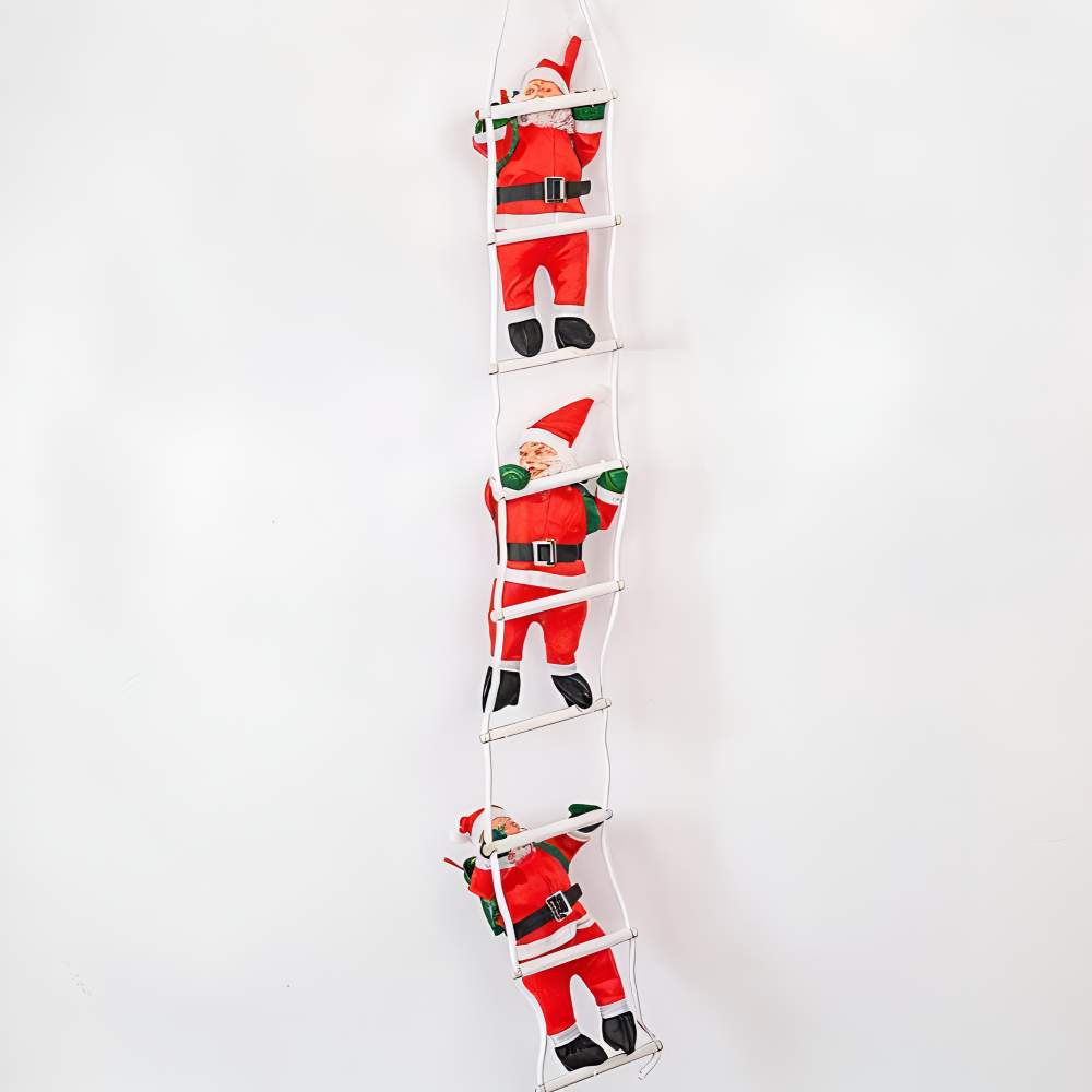 Clamber Santa - Festlicher Weihnachtsmann Kletterleiter Hängendes Ornament