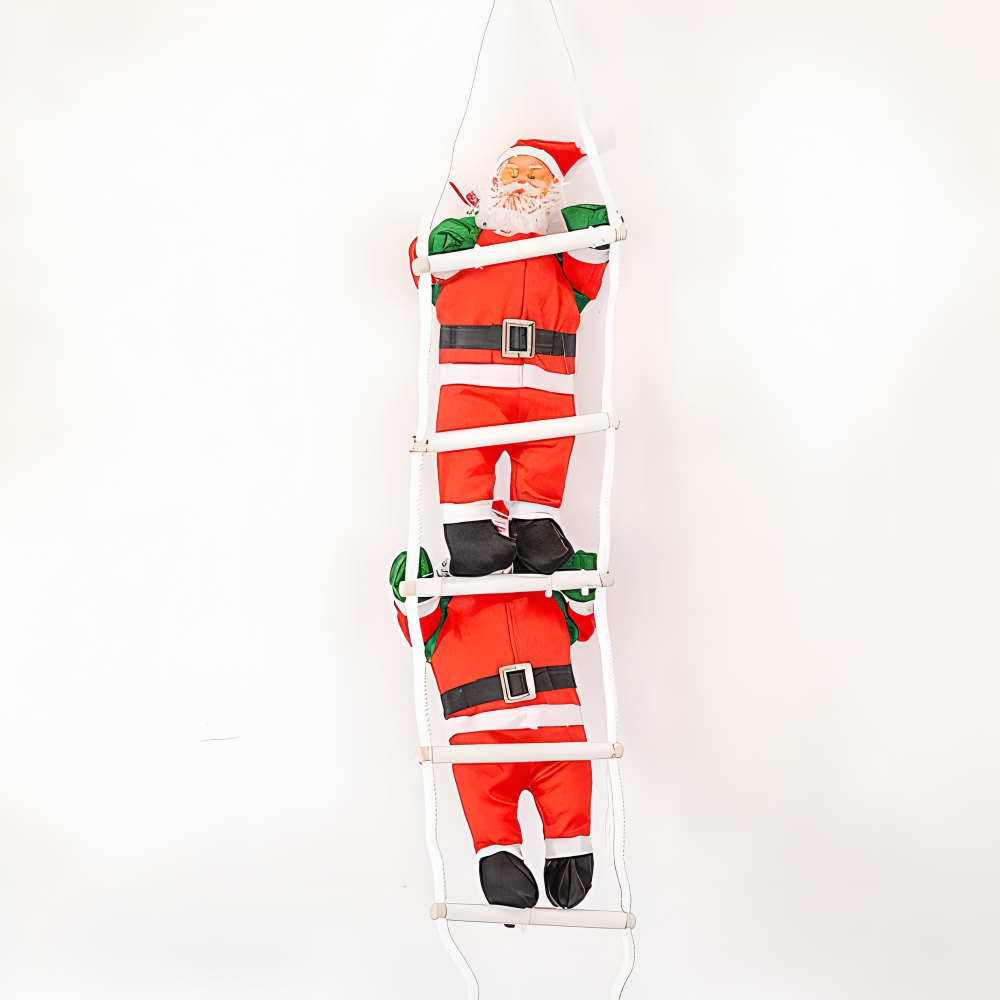 Clamber Santa - Festlicher Weihnachtsmann Kletterleiter Hängendes Ornament