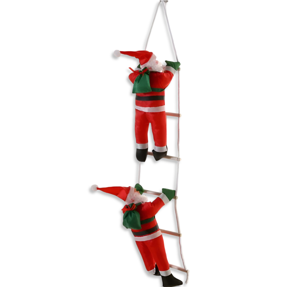 Clamber Santa - Festlicher Weihnachtsmann Kletterleiter Hängendes Ornament