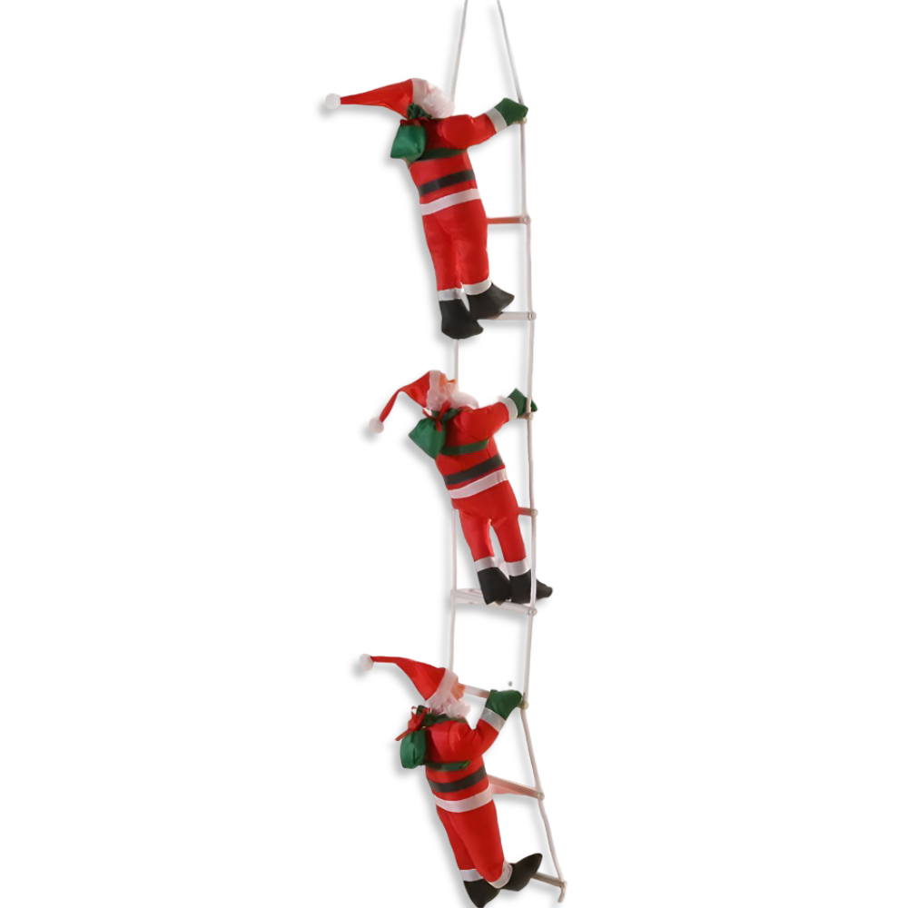 Clamber Santa - Festlicher Weihnachtsmann Kletterleiter Hängendes Ornament