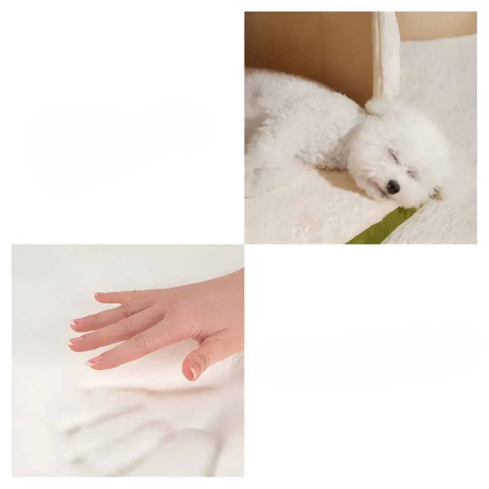 2-in-1 Hundebett & Hundehöhle Plüsch – Orthopädisch, Anti-Stress, Waschbar