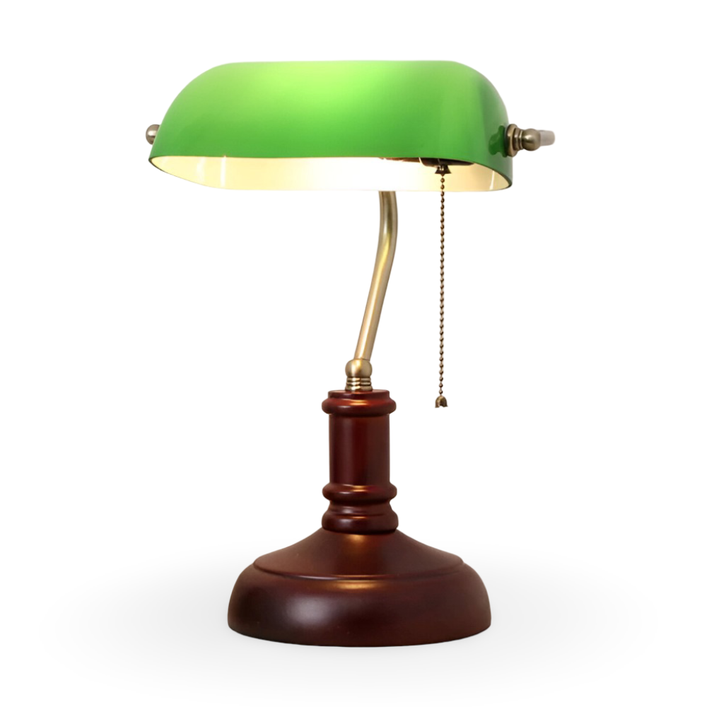 Klassische Grüne Schreibtischlampe - Zeitloser Vintage-Stil Beleuchtung