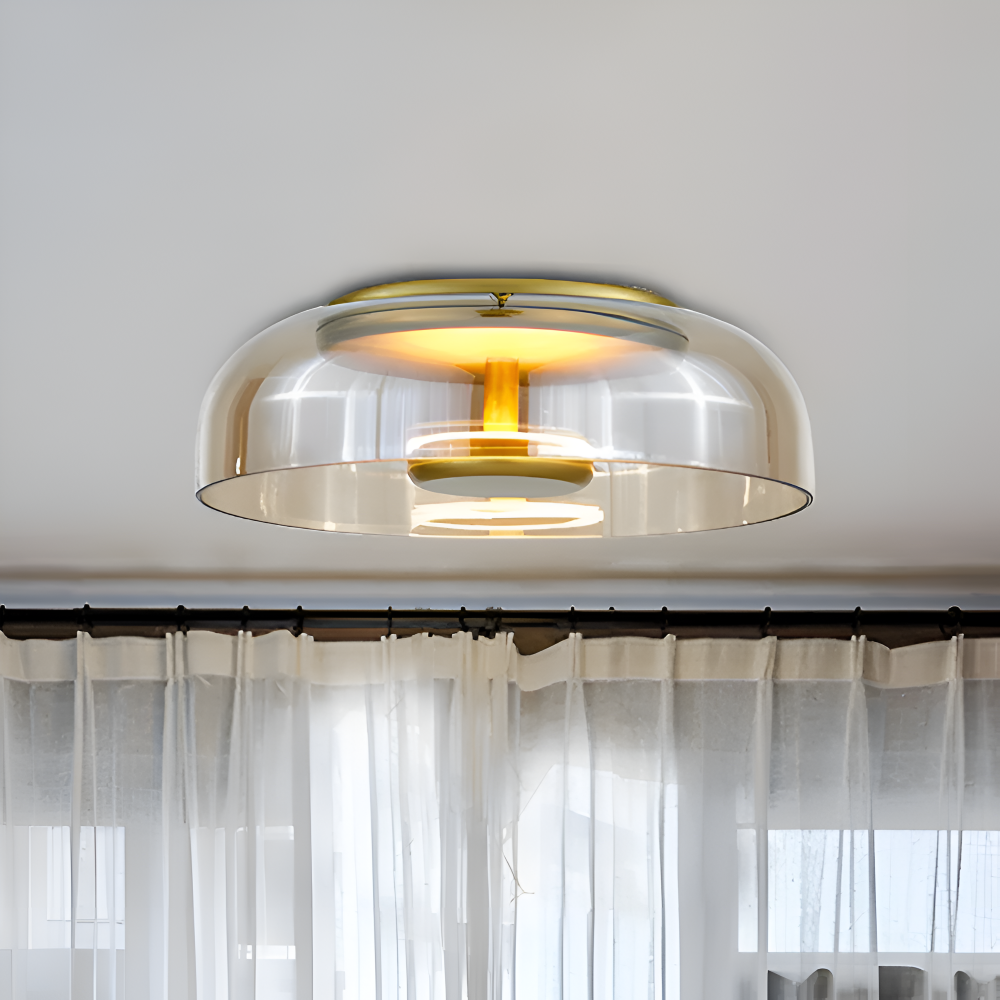 Cleara Deckenleuchte - Moderne Glasschale LED Deckenleuchte