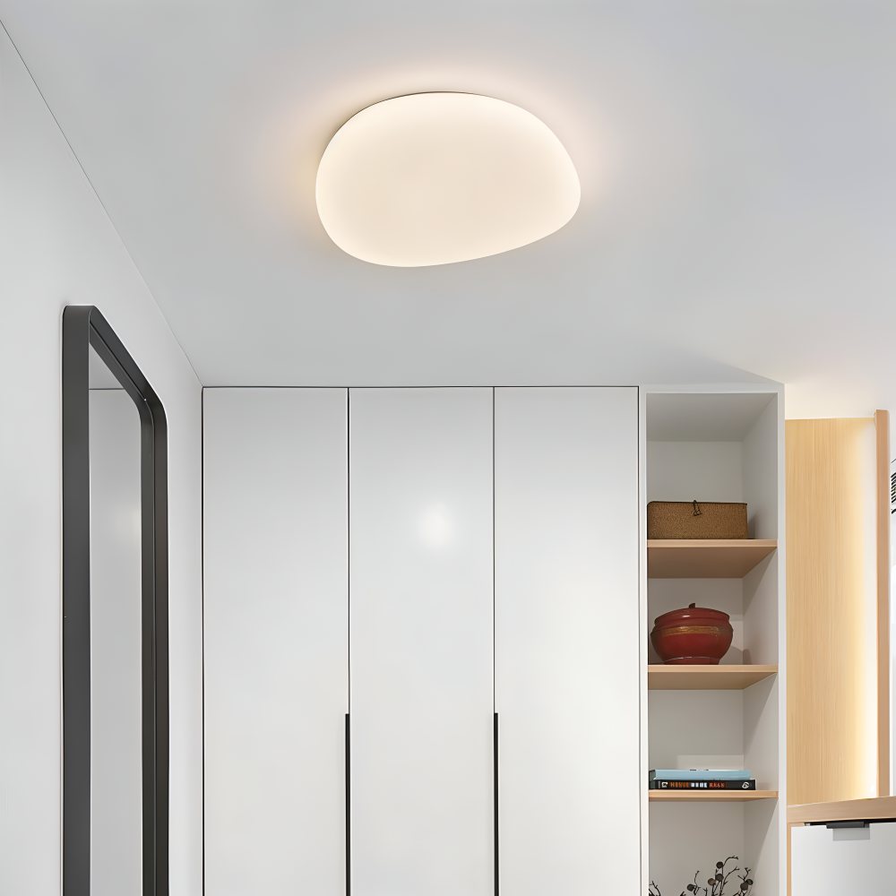 Cobble Deckenleuchte - Stilvolle Kieselstein Deckenleuchte mit Integrierter LED