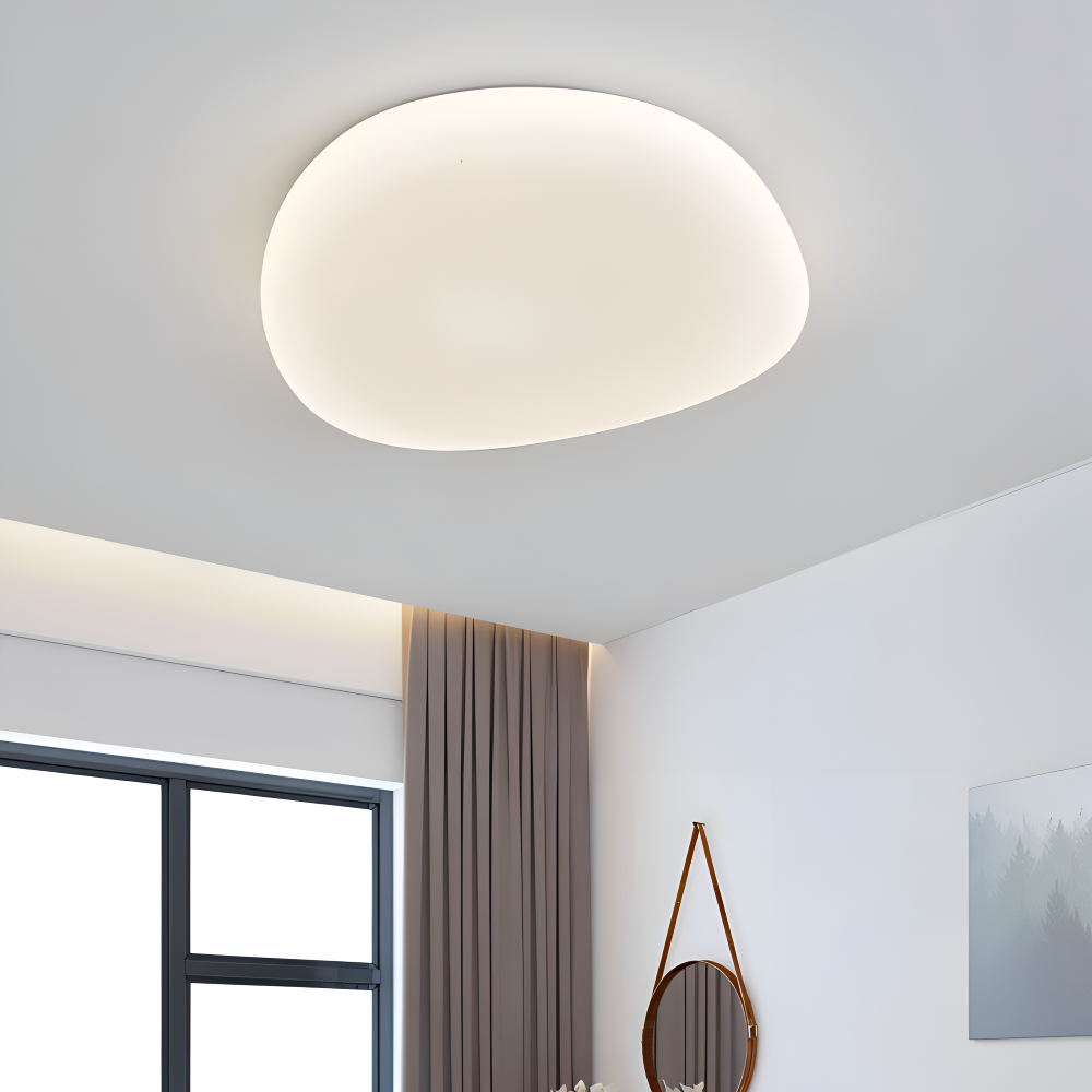Cobble Deckenleuchte - Stilvolle Kieselstein Deckenleuchte mit Integrierter LED