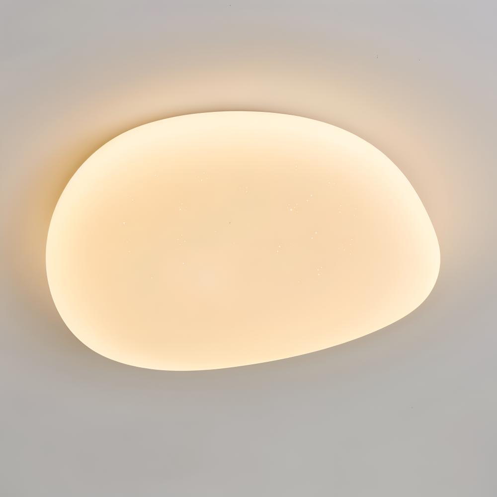 Cobble Deckenleuchte - Stilvolle Kieselstein Deckenleuchte mit Integrierter LED