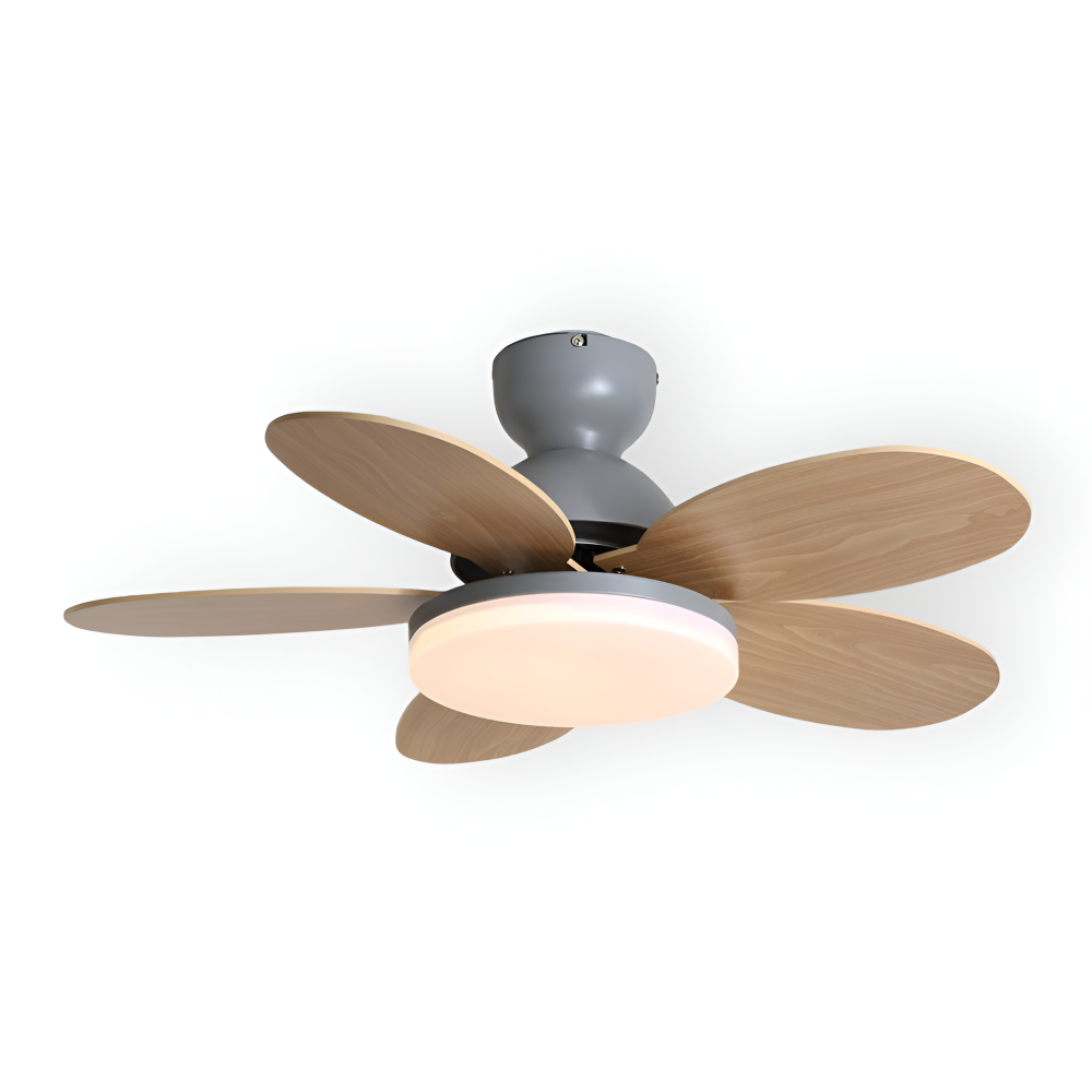 Bunter Blütenblatt Design Deckenventilator mit Integrierter LED Leuchte