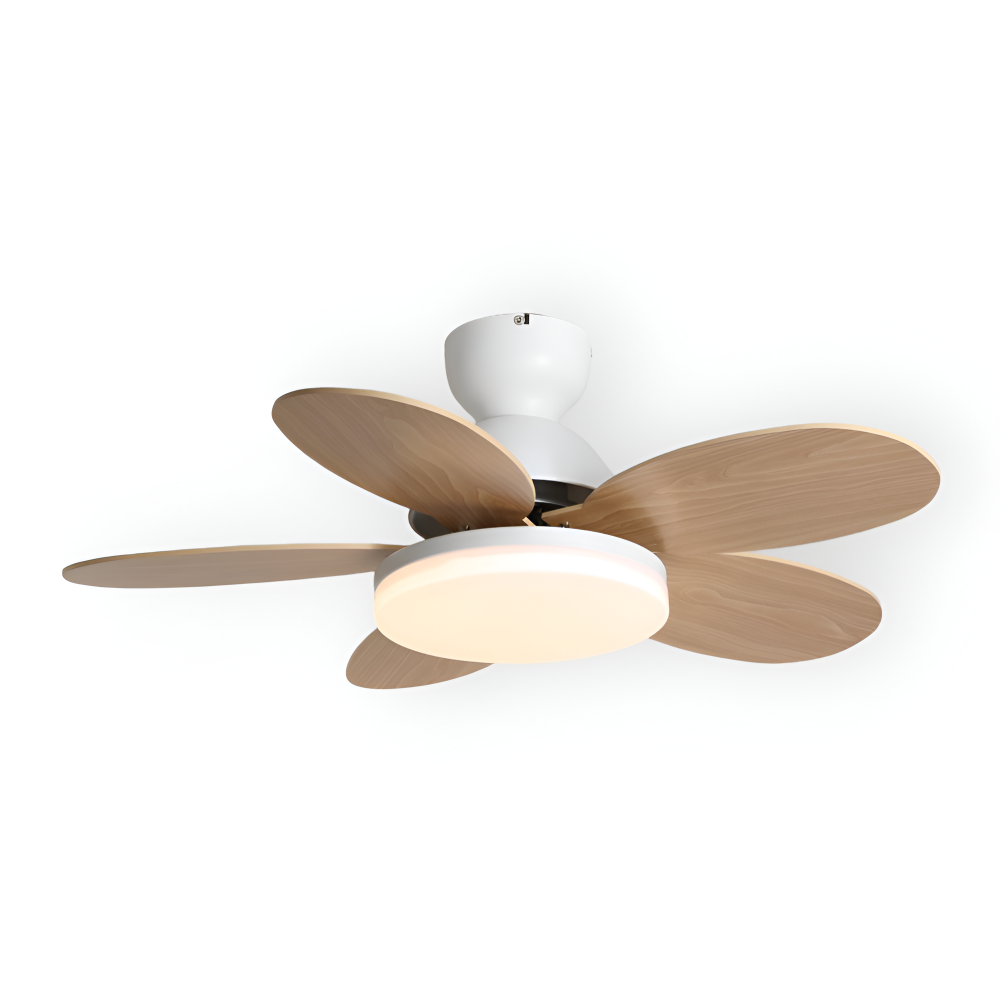 Bunter Blütenblatt Design Deckenventilator mit Integrierter LED Leuchte