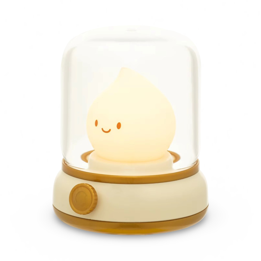 Kompaktes Flameffekt LED Nachtlicht – Nachtlicht für Kinder