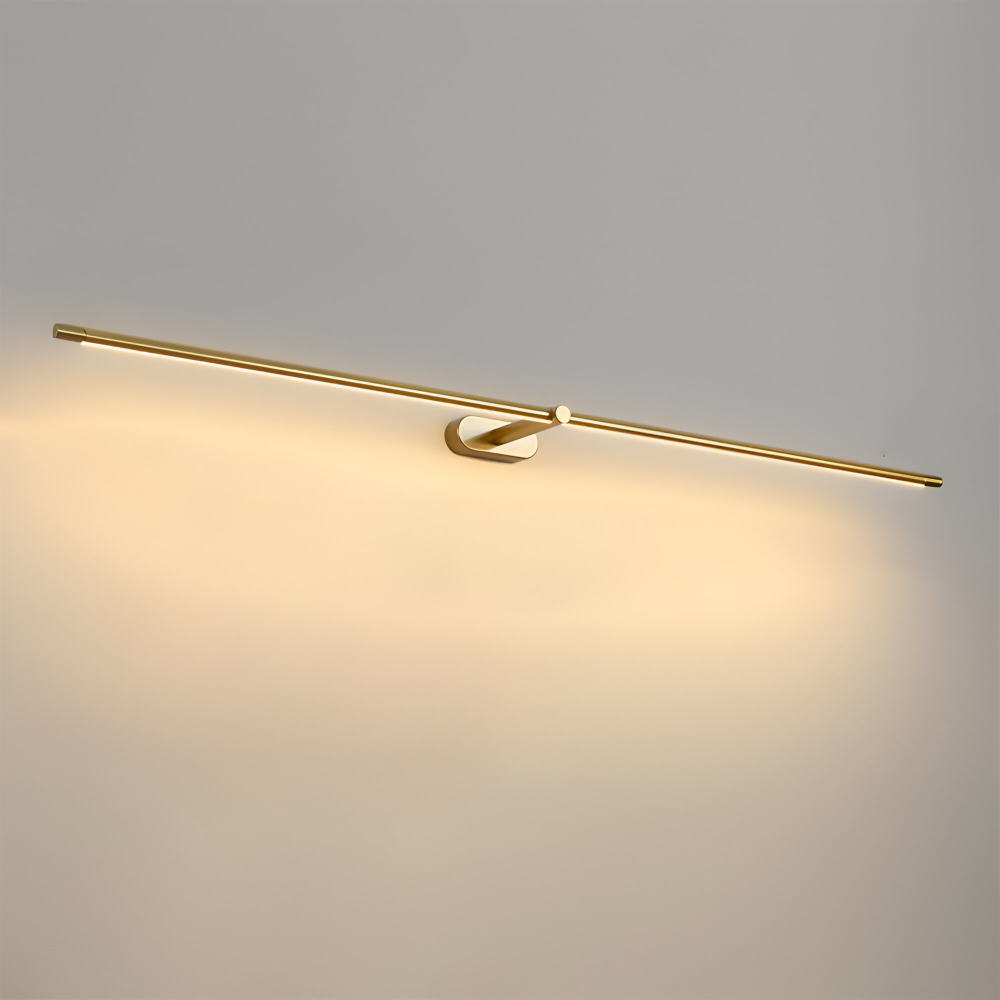 Kabellose wiederaufladbare LED-Wandleuchte – Schwarz/Gold – Modernes, schlankes Design in 3 Längen