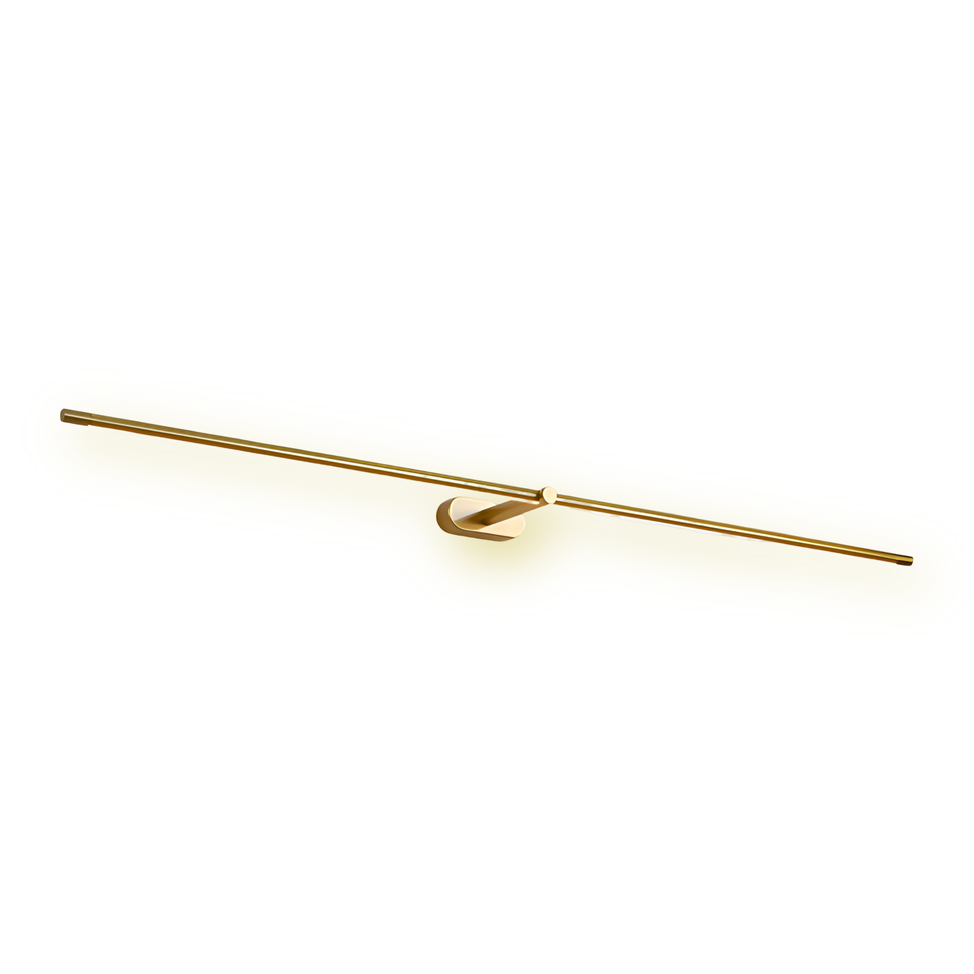 Kabellose wiederaufladbare LED-Wandleuchte – Schwarz/Gold – Modernes, schlankes Design in 3 Längen