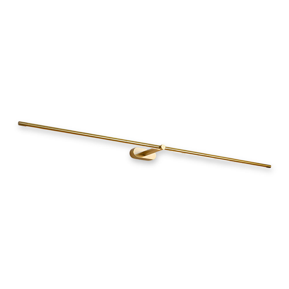 Kabellose wiederaufladbare LED-Wandleuchte – Schwarz/Gold – Modernes, schlankes Design in 3 Längen