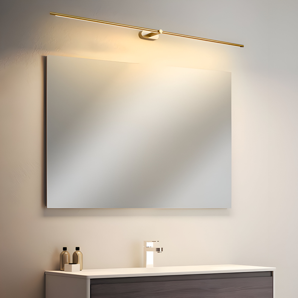 Kabellose wiederaufladbare LED-Wandleuchte – Schwarz/Gold – Modernes, schlankes Design in 3 Längen