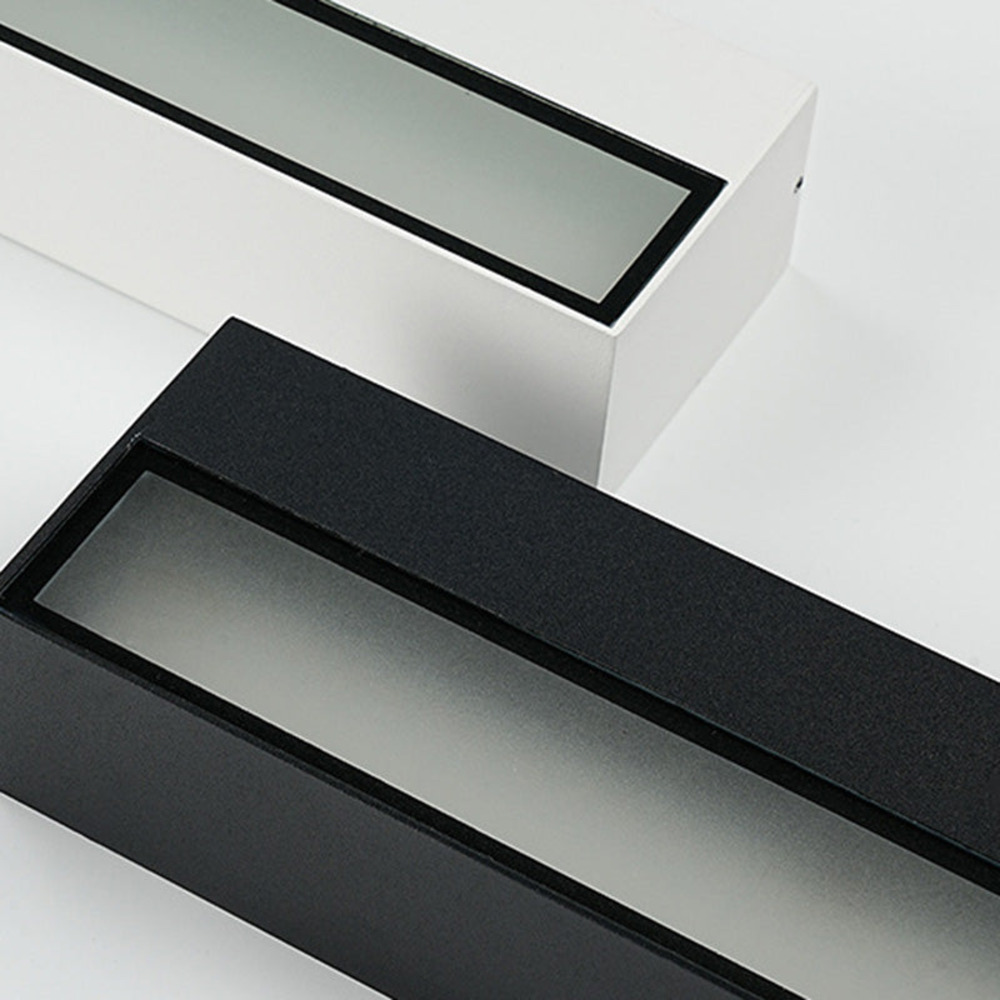 Zeitgenössische Wasserdichte Aluminium LED Wandleuchte für Außenbereiche