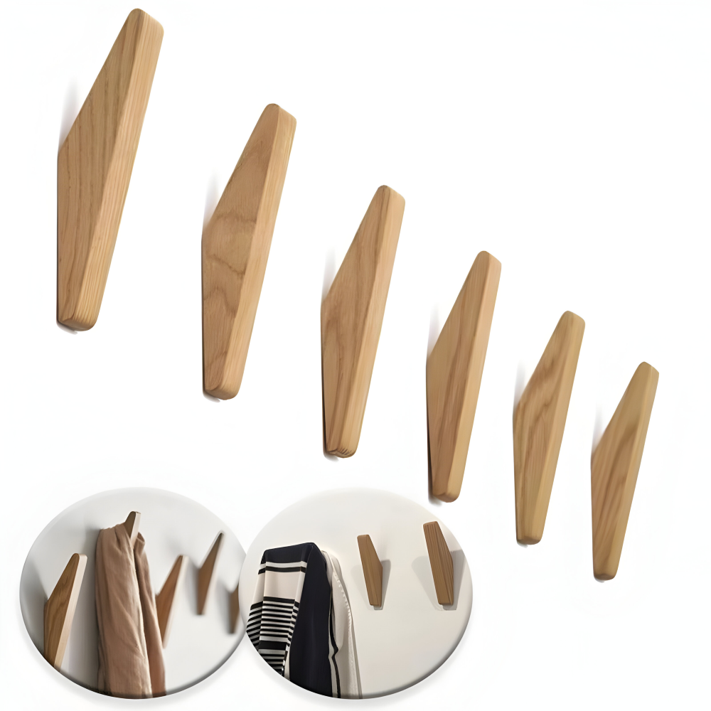 Zeitgenössische Holz Wandhaken - Minimalistisches Design für die Wohnorganisation