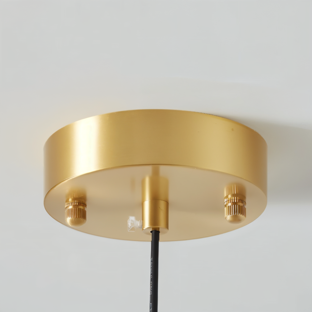 Kupfer-Kuppelleuchte - Retro Orange Weiß Bauhaus LED Pendelleuchte