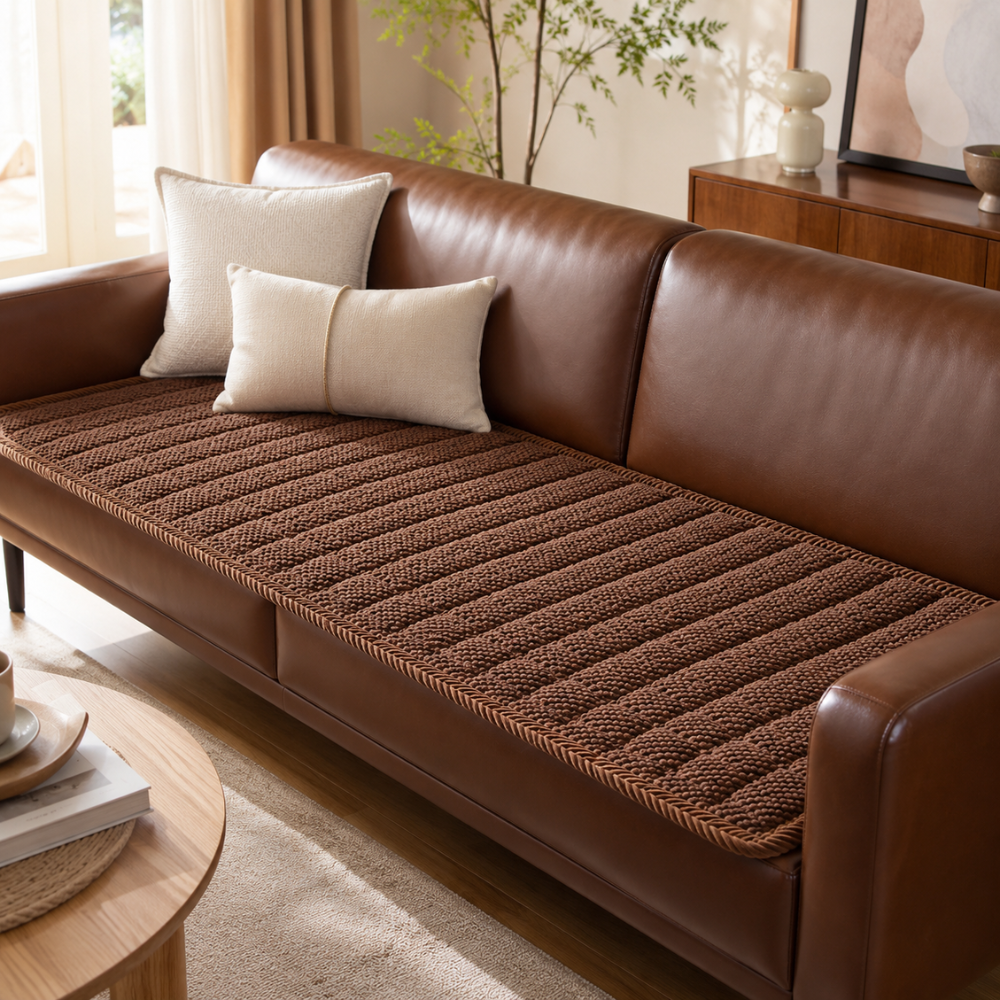 Cord Sofa Sitzauflage Rutschfest – Dickes Sitzkissen für Holzbank, Sofa & Wohnzimmer