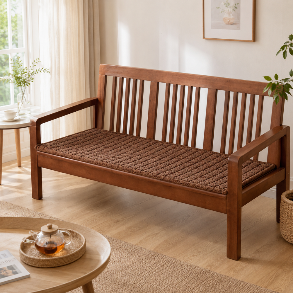 Cord Sofa Sitzauflage Rutschfest – Dickes Sitzkissen für Holzbank, Sofa & Wohnzimmer