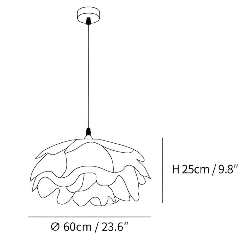 CorollaFlash Pendelleuchte – Elegante Designer-Hängelampe mit Blütenblatt-Optik