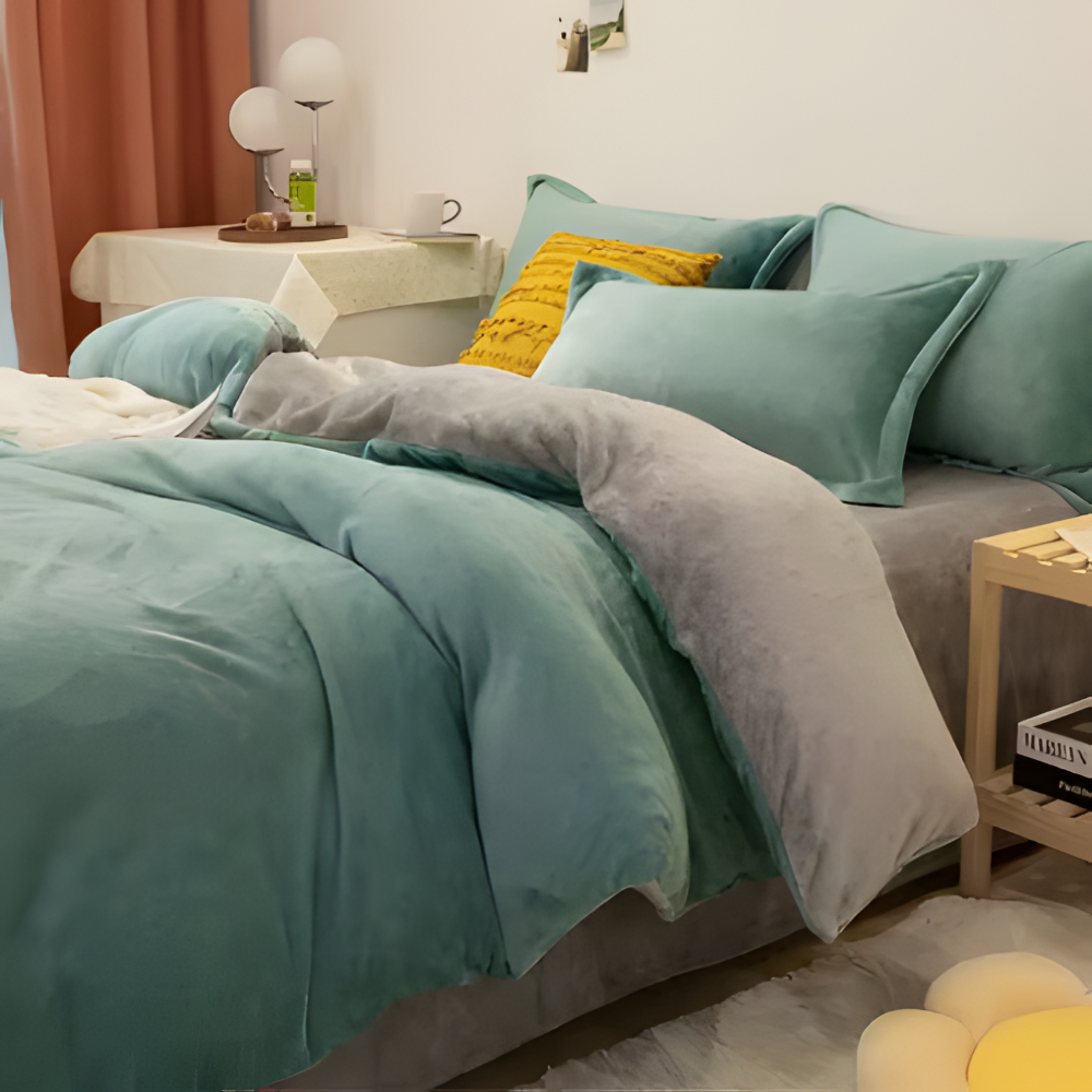 Gemütlicher Flanell Bettbezug - Weiche, Warme Polyester Bettwäsche