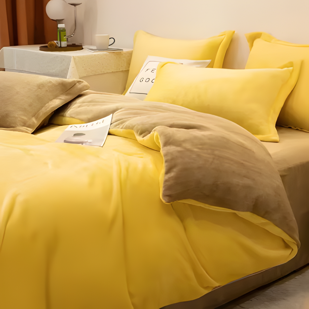 Gemütlicher Flanell Bettbezug - Weiche, Warme Polyester Bettwäsche