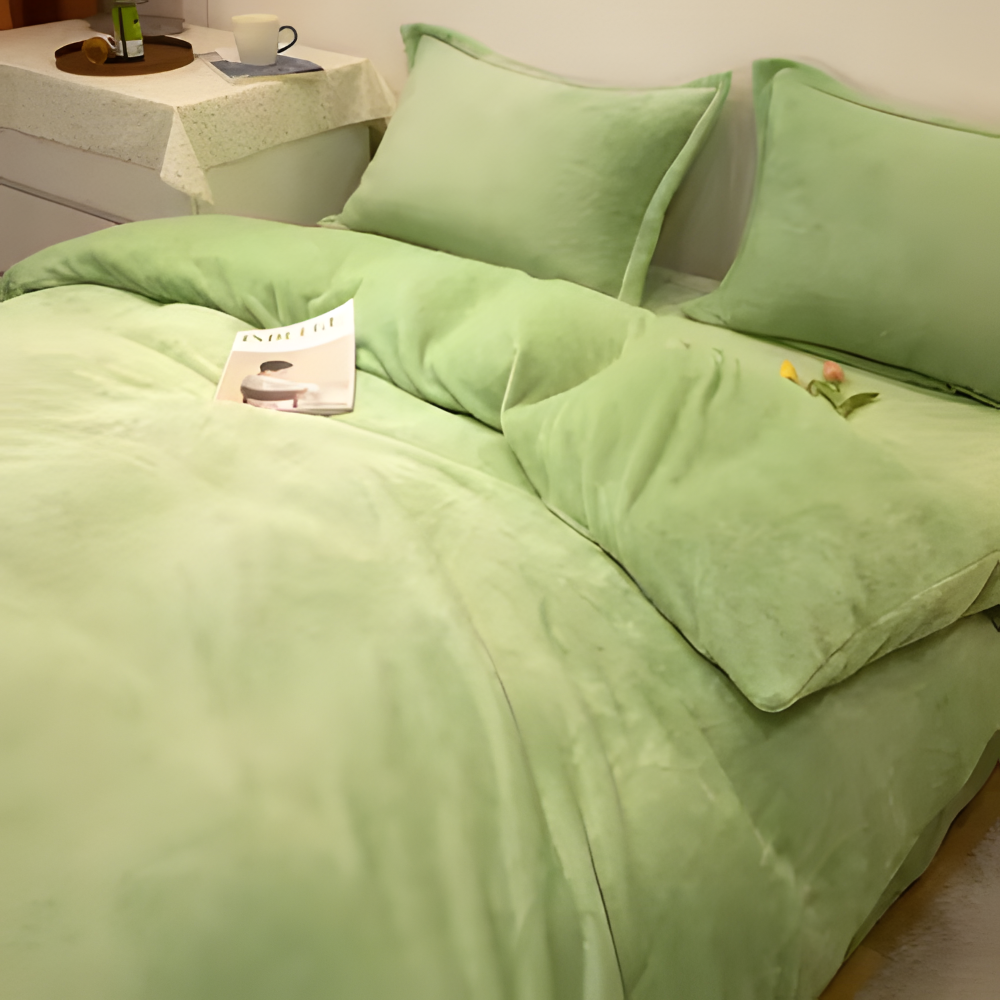 Gemütlicher Flanell Bettbezug - Weiche, Warme Polyester Bettwäsche
