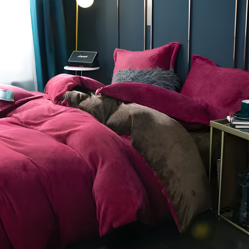 Gemütlicher Flanell Bettbezug - Weiche, Warme Polyester Bettwäsche