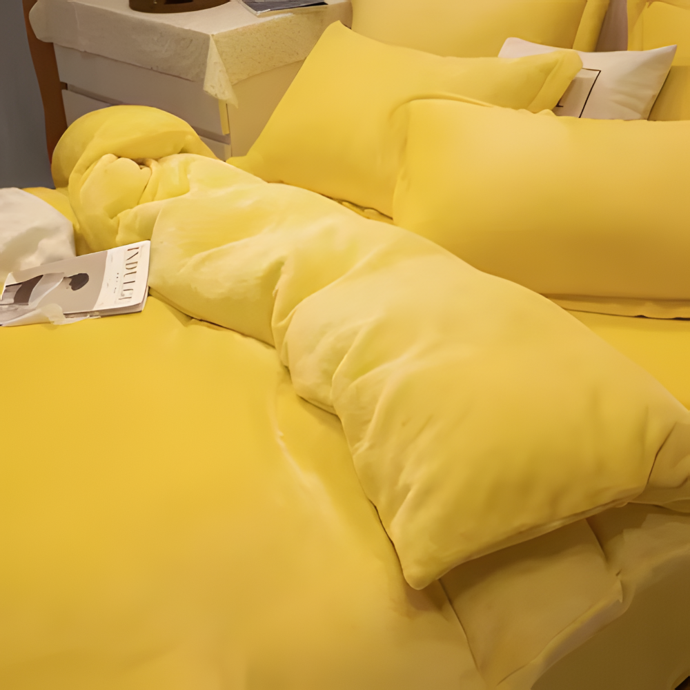 Gemütlicher Flanell Bettbezug - Weiche, Warme Polyester Bettwäsche