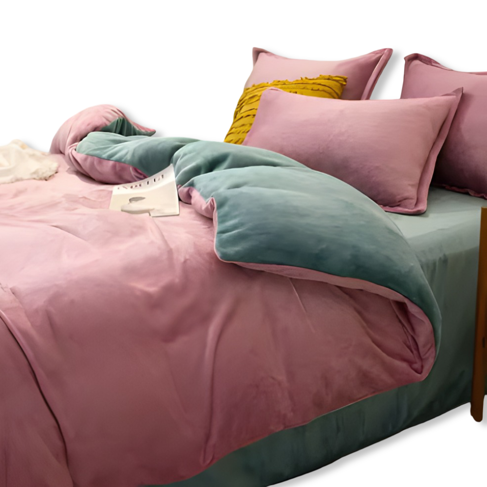 Gemütlicher Flanell Bettbezug - Weiche, Warme Polyester Bettwäsche