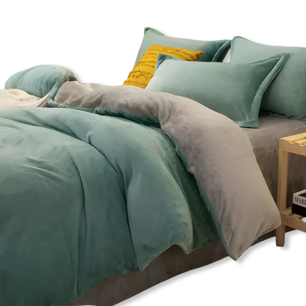 Gemütlicher Flanell Bettbezug - Weiche, Warme Polyester Bettwäsche