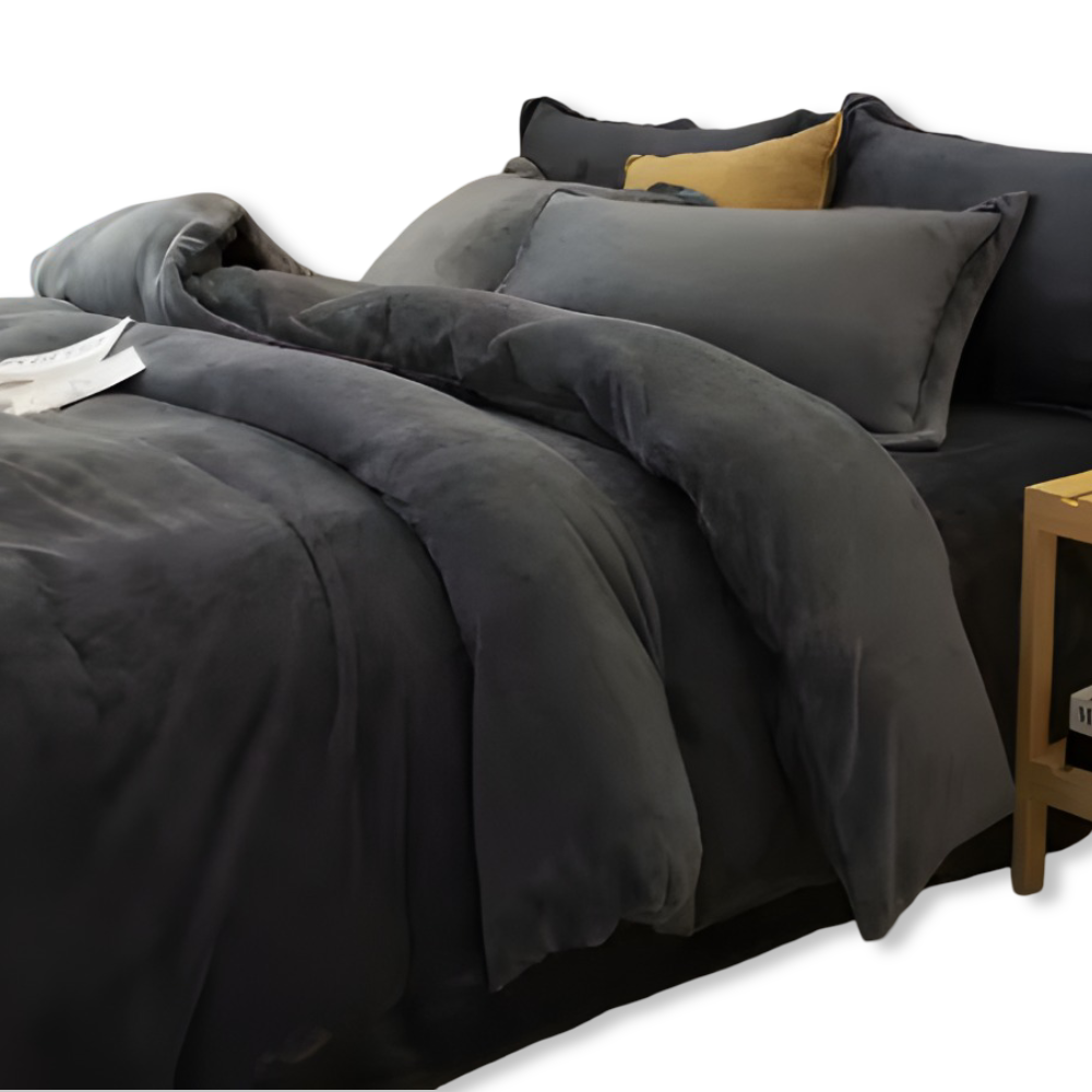 Gemütlicher Flanell Bettbezug - Weiche, Warme Polyester Bettwäsche