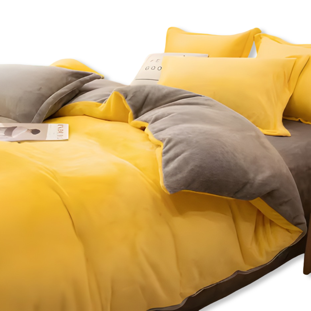 Gemütlicher Flanell Bettbezug - Weiche, Warme Polyester Bettwäsche