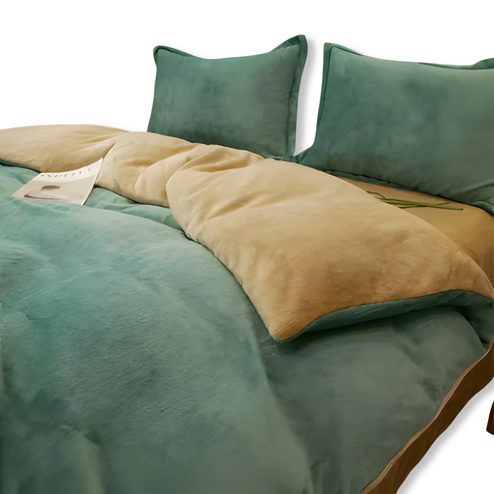 Gemütlicher Flanell Bettbezug - Weiche, Warme Polyester Bettwäsche