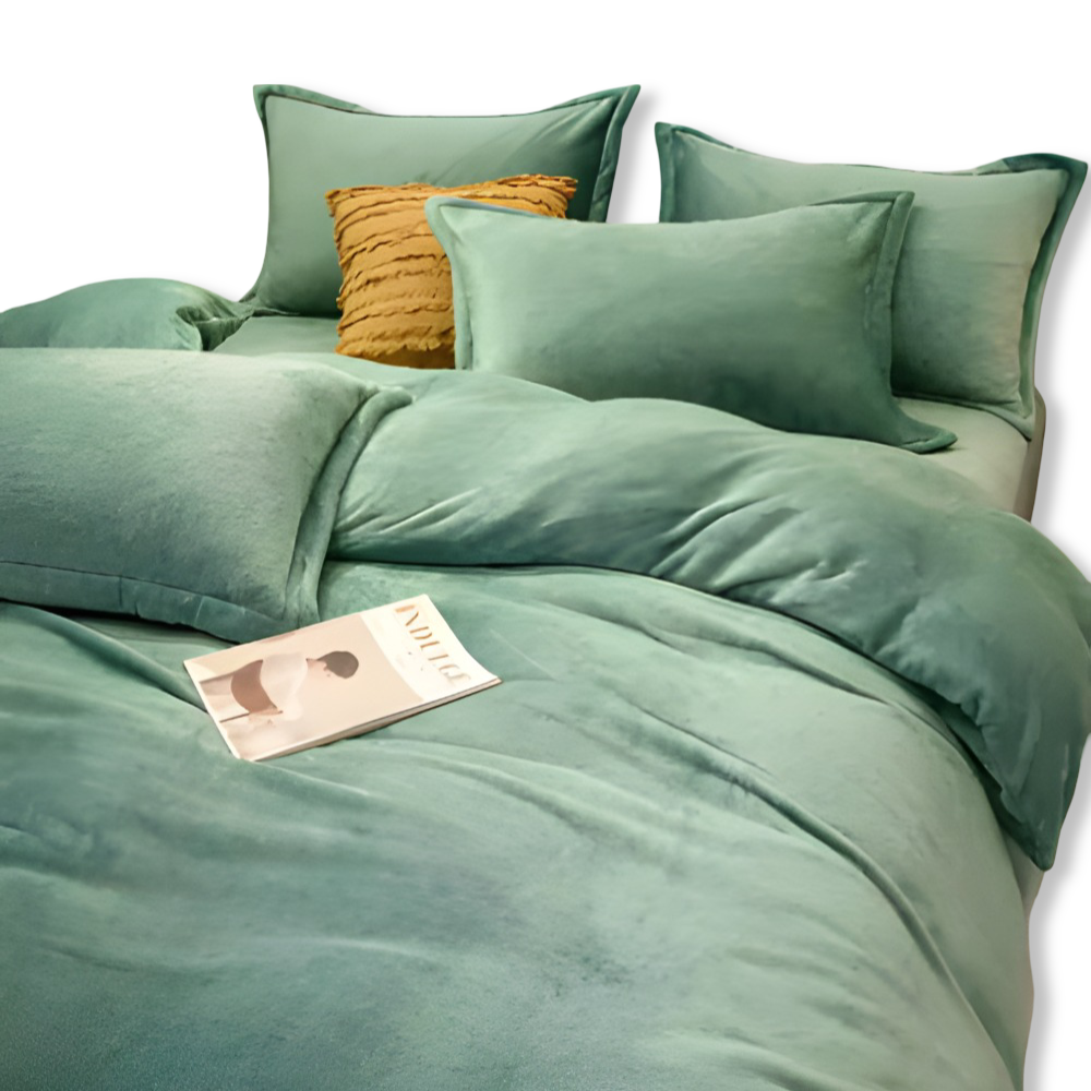 Gemütlicher Flanell Bettbezug - Weiche, Warme Polyester Bettwäsche