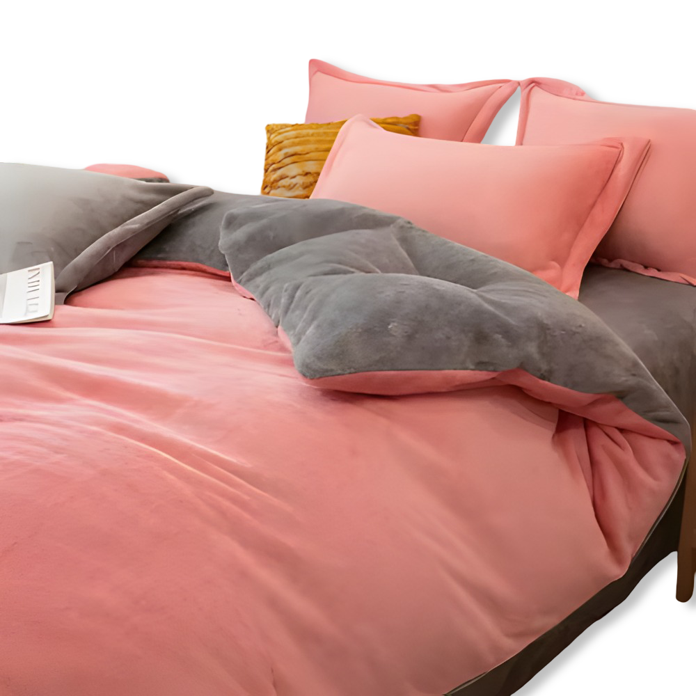 Gemütlicher Flanell Bettbezug - Weiche, Warme Polyester Bettwäsche