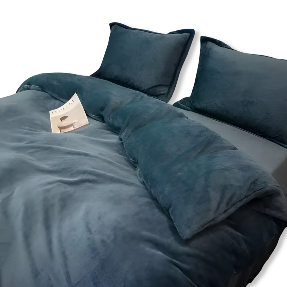 Gemütlicher Flanell Bettbezug - Weiche, Warme Polyester Bettwäsche