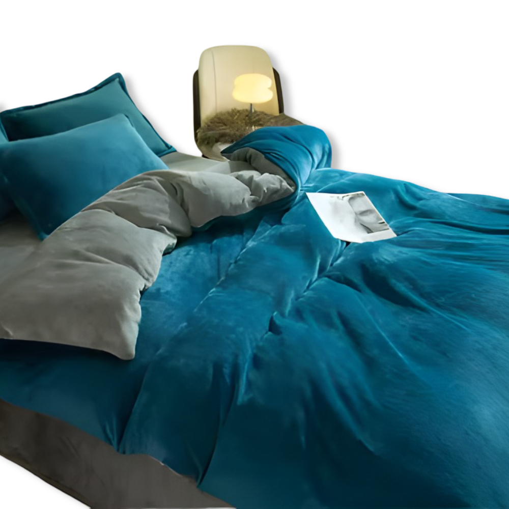 Gemütlicher Flanell Bettbezug - Weiche, Warme Polyester Bettwäsche