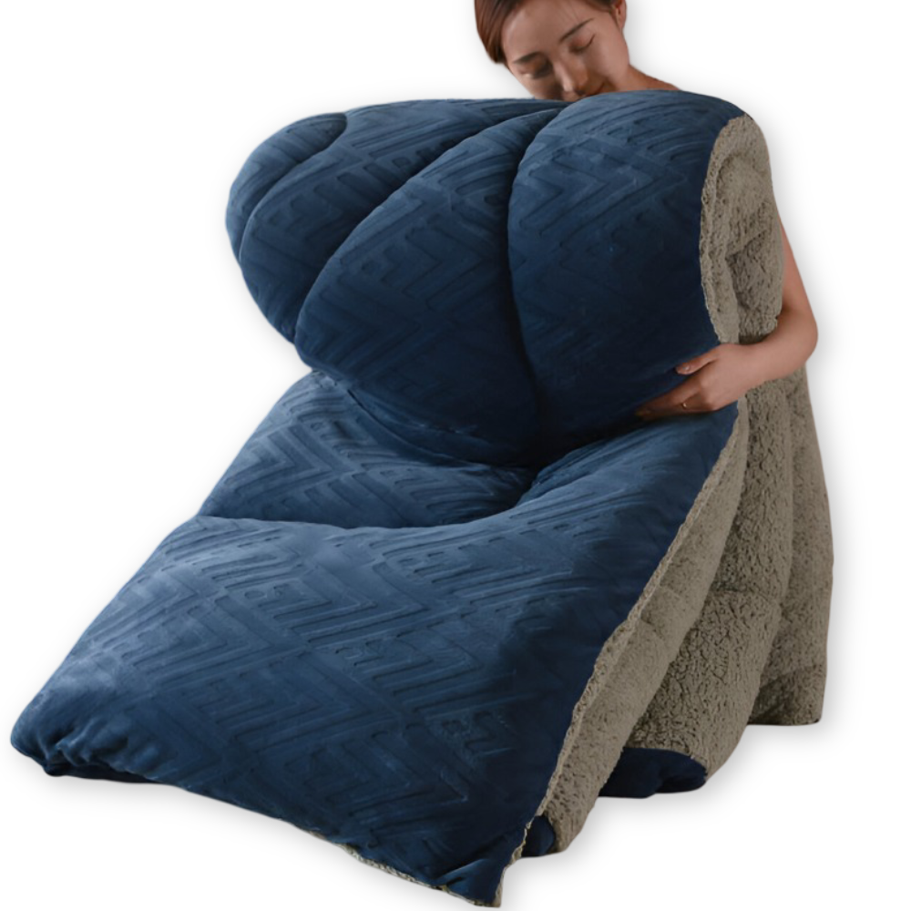 Gemütliche Dicke Sherpa Fleece Bettdecke mit Gestepptem Innenfutter für Ultimativen Komfort