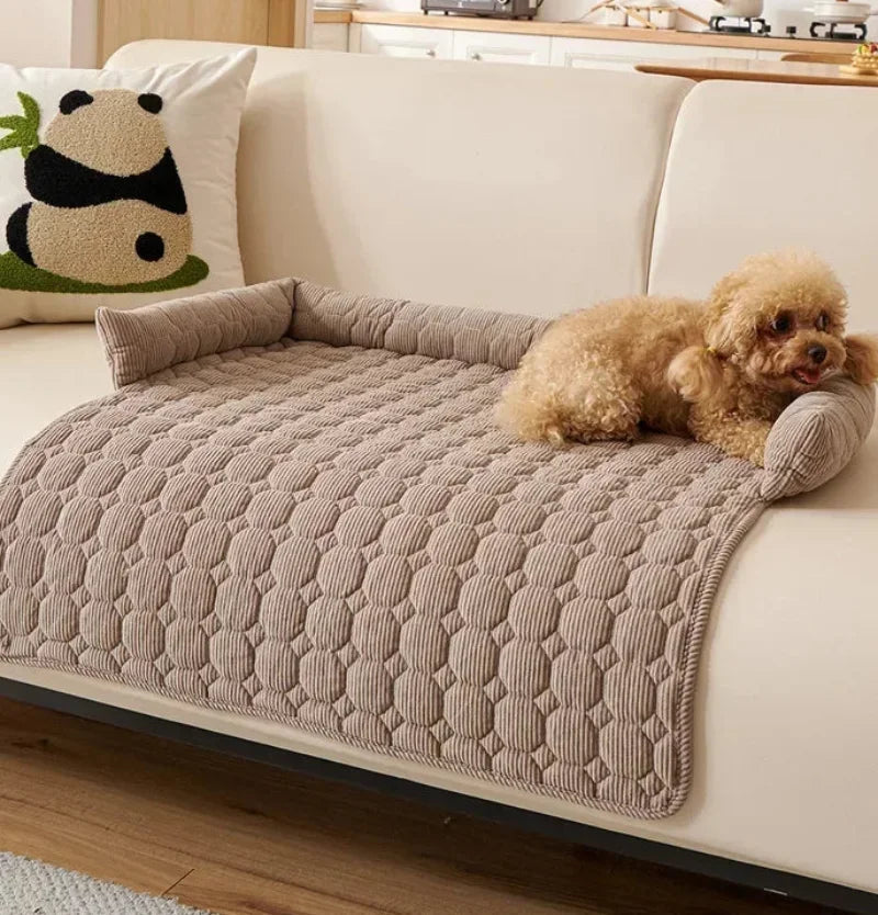 Cozy Retreat Haustierbett | Weicher Polyester-Plüsch, Gepolsterte Kanten 3