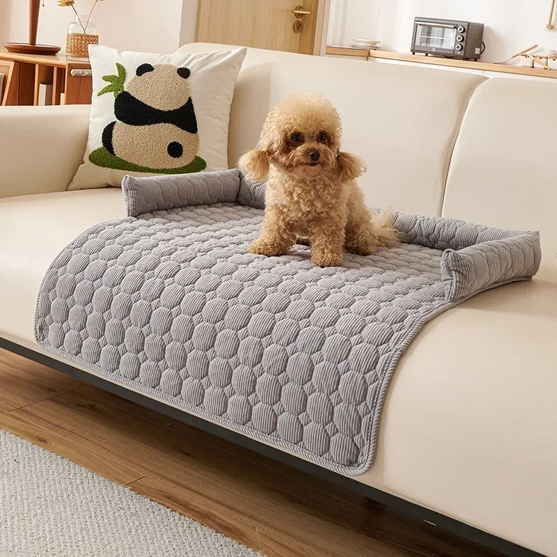 Cozy Retreat Haustierbett | Weicher Polyester-Plüsch, Gepolsterte Kanten 6